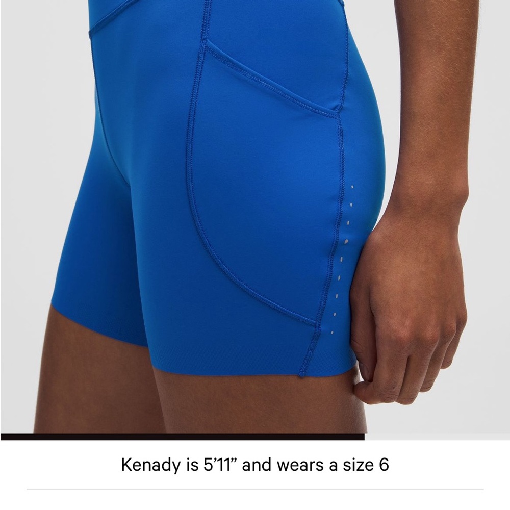 Lululemon Athletica Blue Bike Shorts
